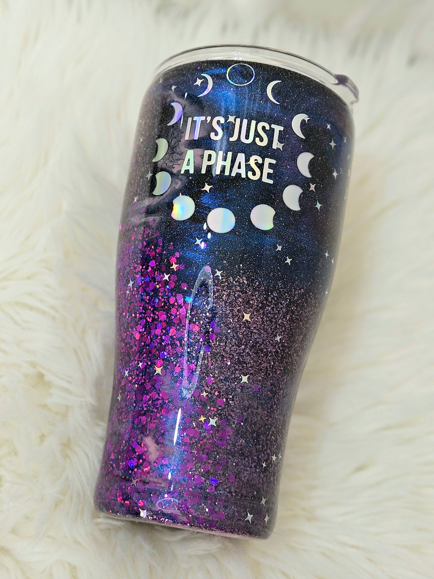 It's Just A Phase 30oz Glitter Tumbler