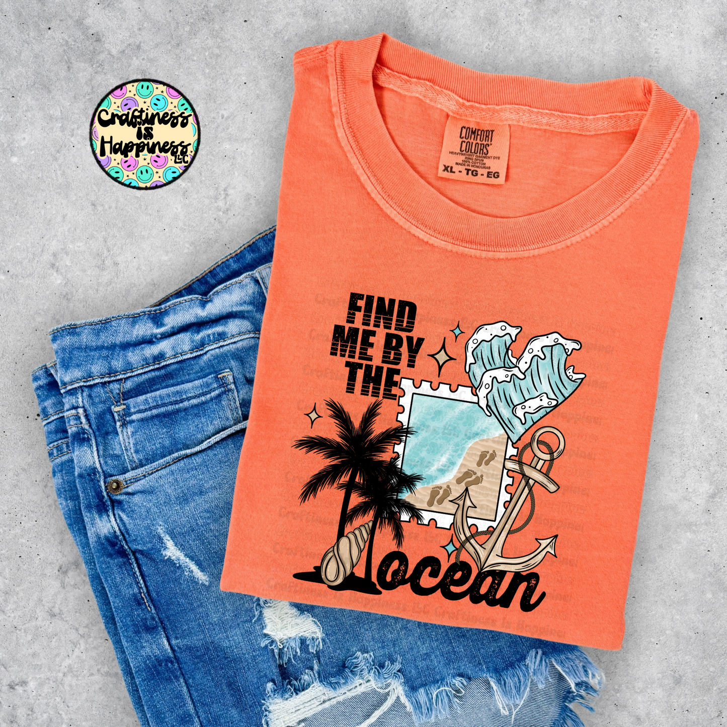 Find Me By The Ocean Graphic Tee
