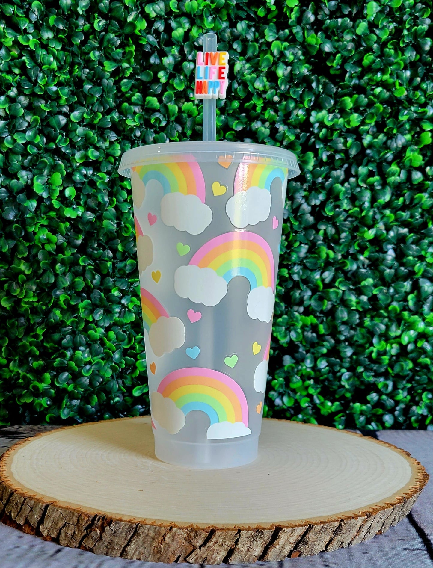 Rainbow 24oz Reusable Cold Cup