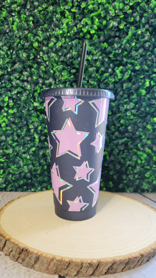 Purple Star 24oz Reusable Cold Cup