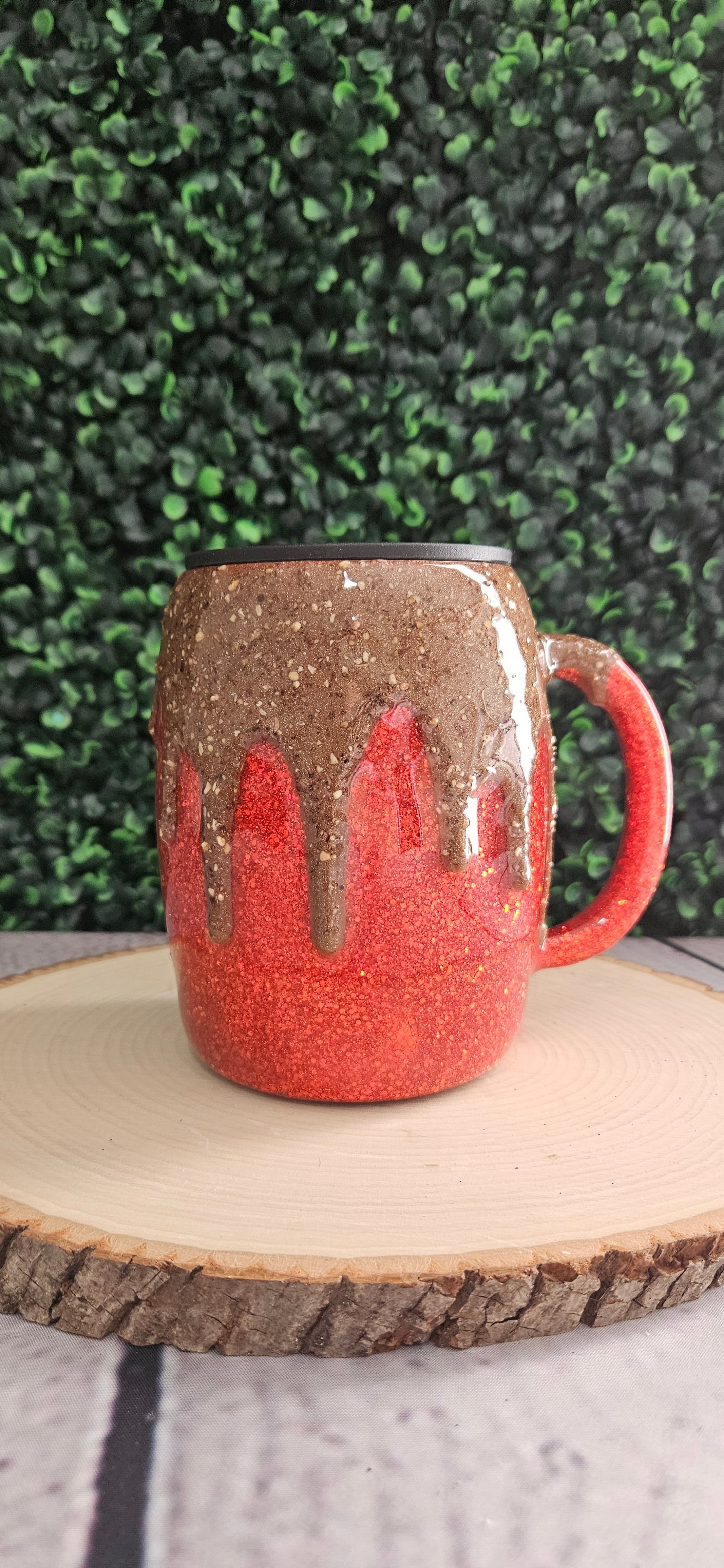 Candy Apple 14oz Glitter Mug