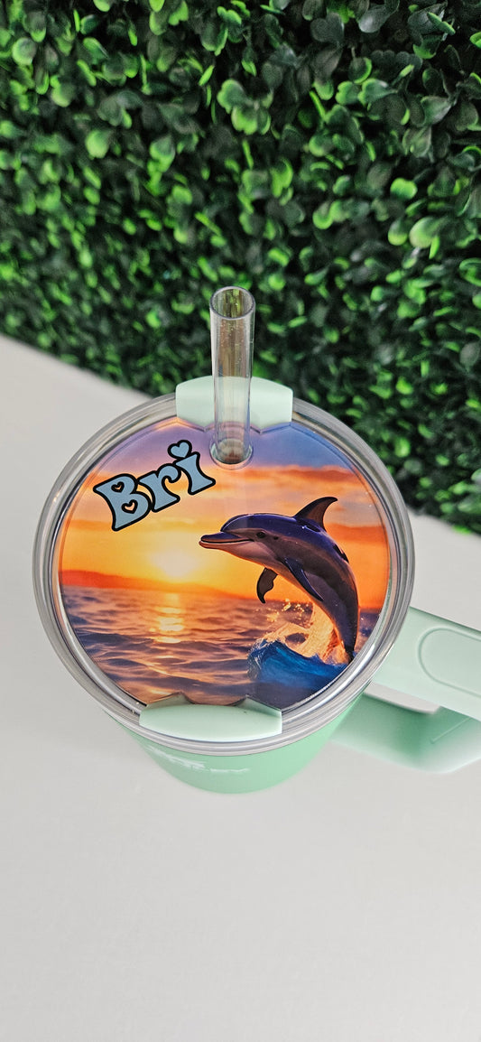 Dolphin Stanley Tumbler Topper 40oz