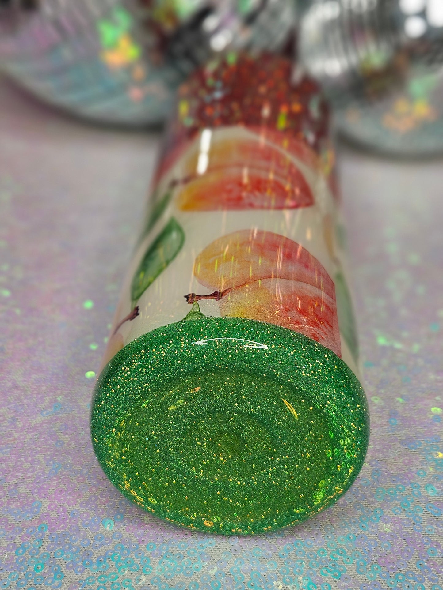 Peachy 20oz Glitter Tumbler