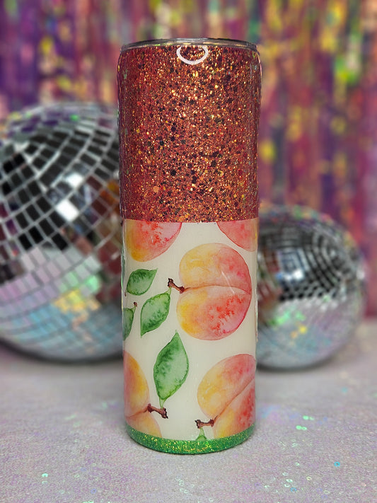 Peachy 20oz Glitter Tumbler