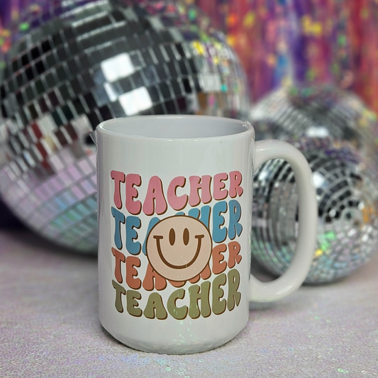 Happy Teacher 15oz Mug