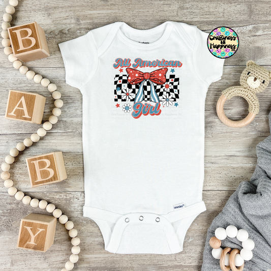 All American Girl Infant Bodysuit & Toddler Tee