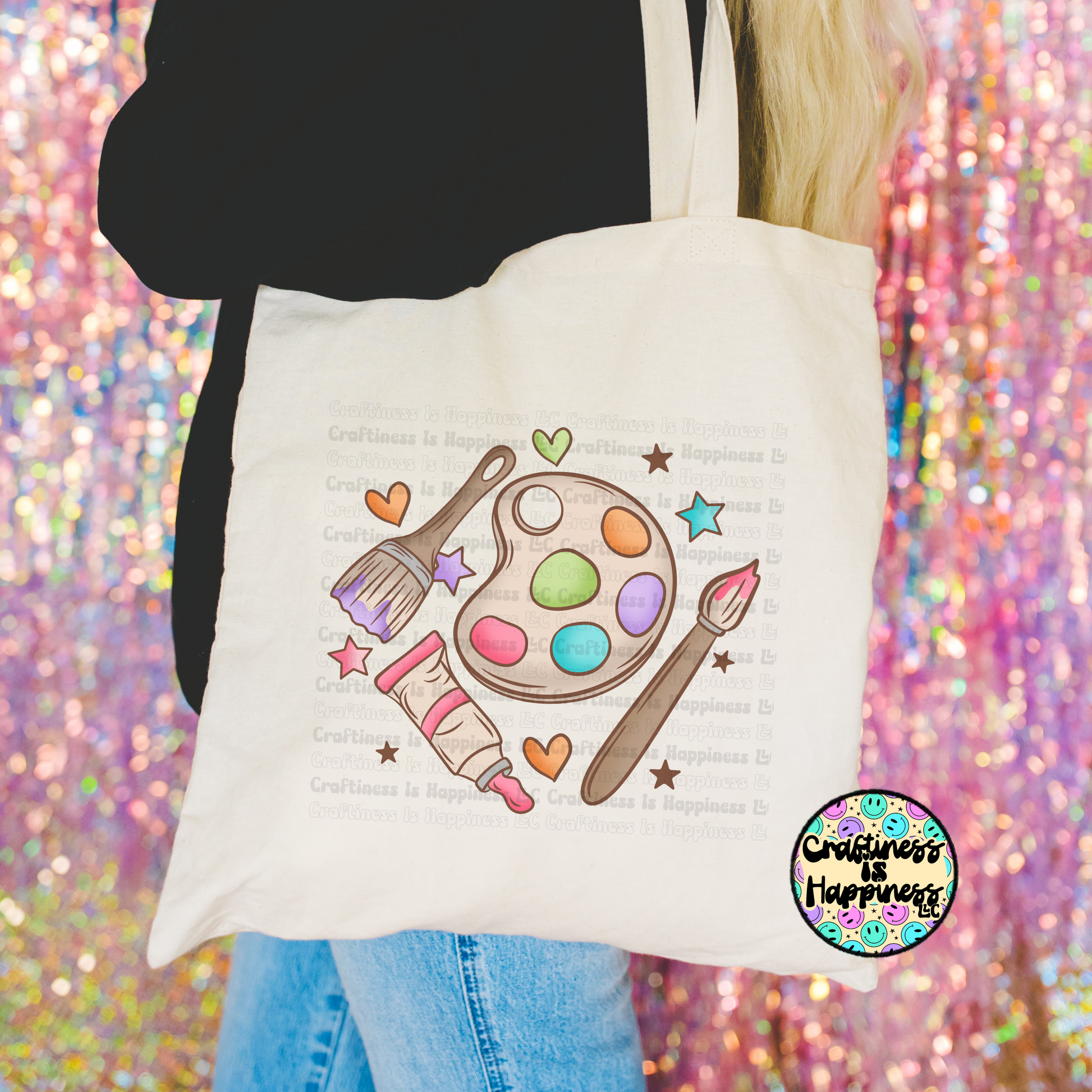 Fabric Markers Canvas Bag Decorating Ideas Artist Paint Palette Tote