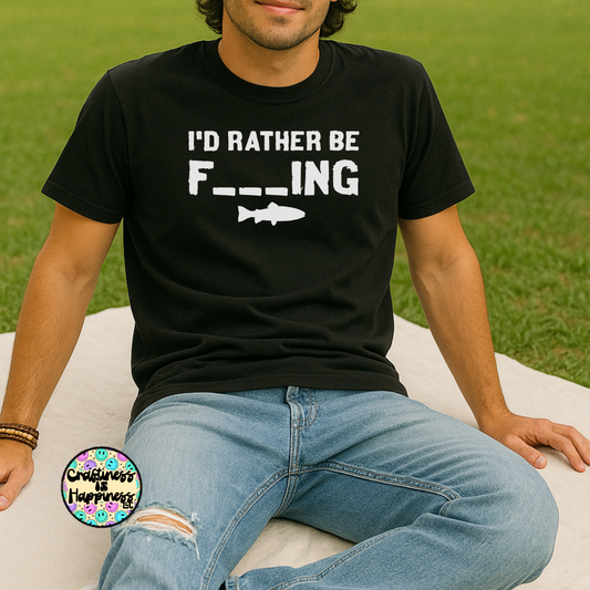 Rather Be Fishing Graphic Tee