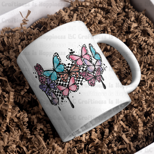 Butterfly Drip 15oz Ceramic Mug