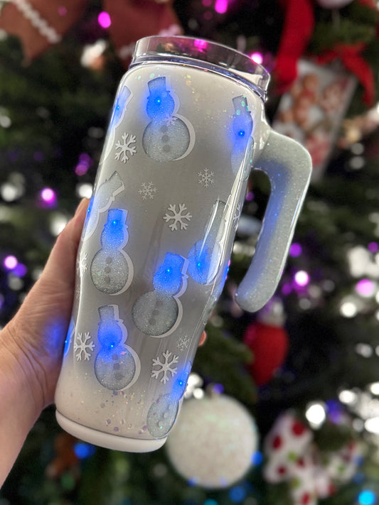 Light Up Snowman Tumbler, Winter Wonderland Glowing Mug  Dismiss Apply