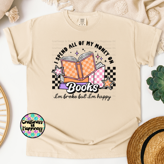 Broke From Buying Books Graphic Tee