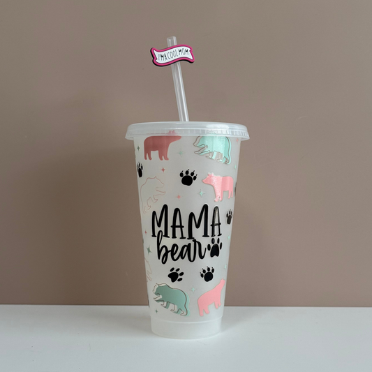 Mama Bear 24oz Reusable Cold Cup