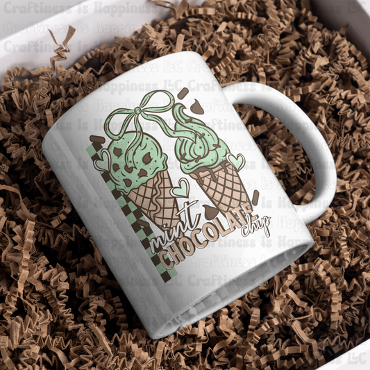 Mint Chocolate Chip 15oz Ceramic Mug