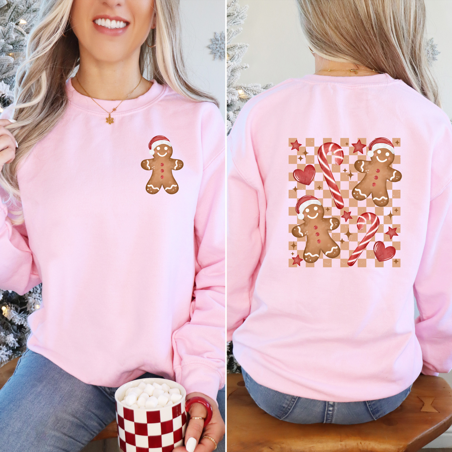 Pink Gingerbread Sweatshirt