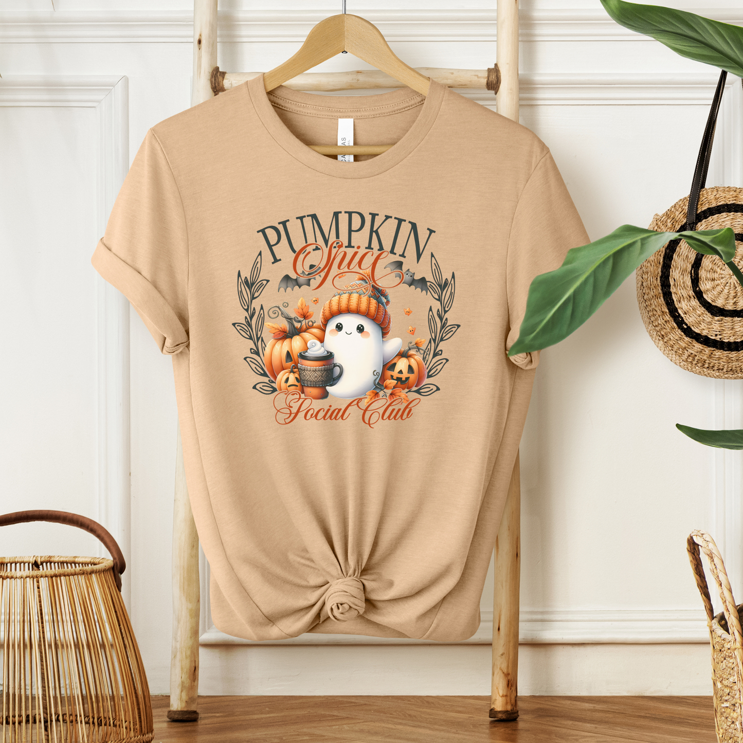 Pumpkin Spice, Ghostly Nice Graphic Tee