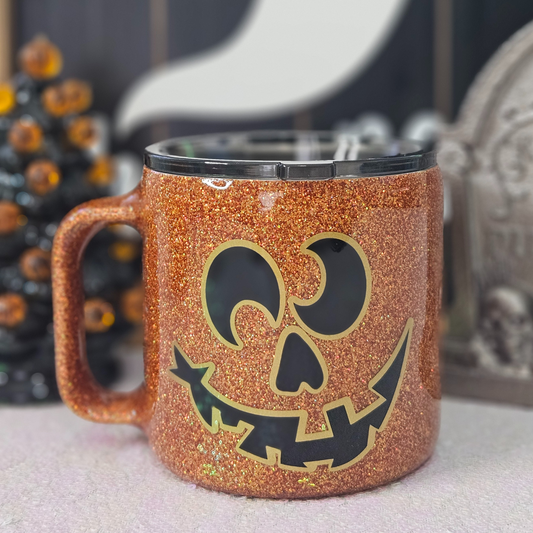 Jack-O'-Lantern 14oz Glitter Mug