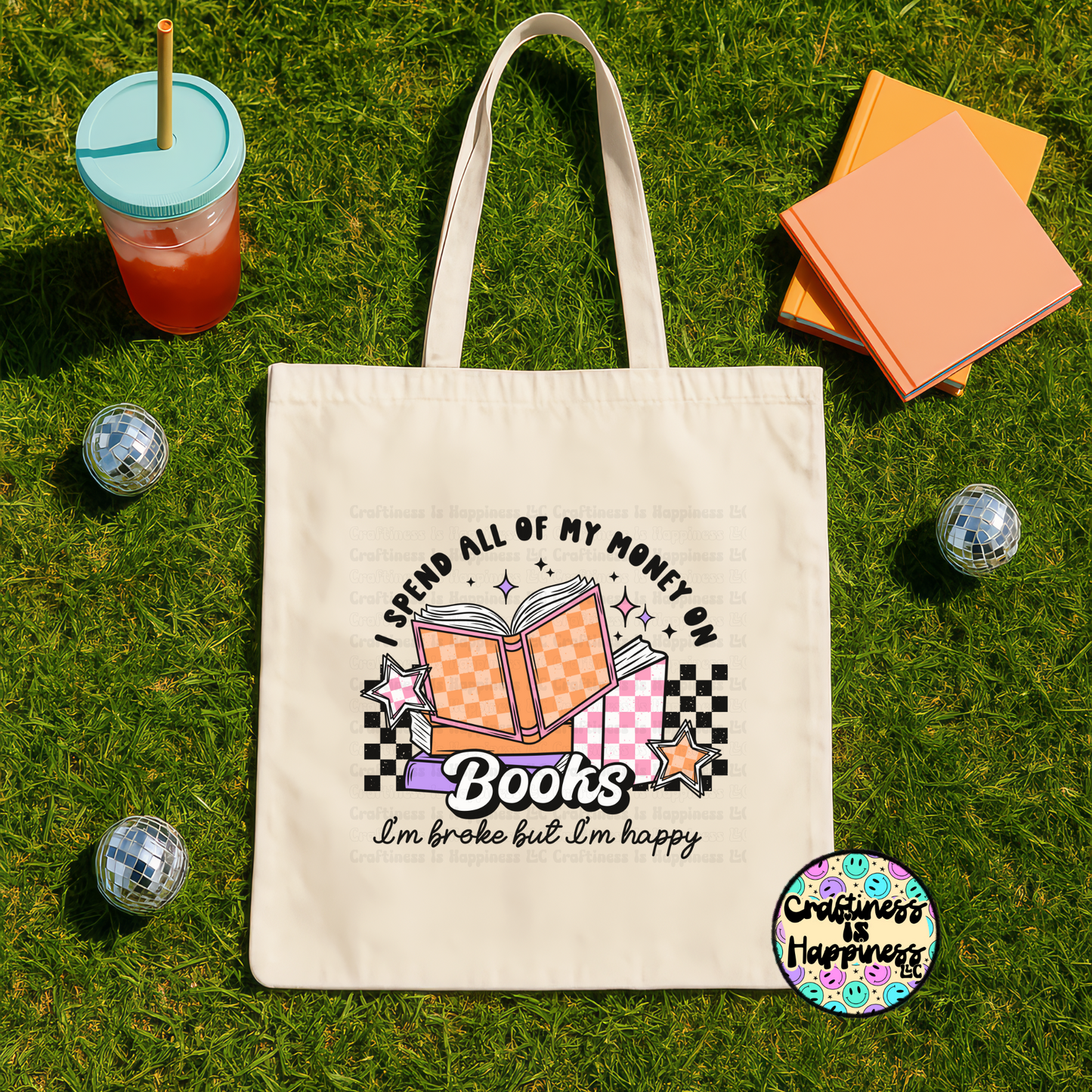Broke From Buying Books Tote Bag