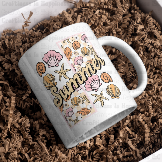 Summer Seashells 15oz Ceramic Mug