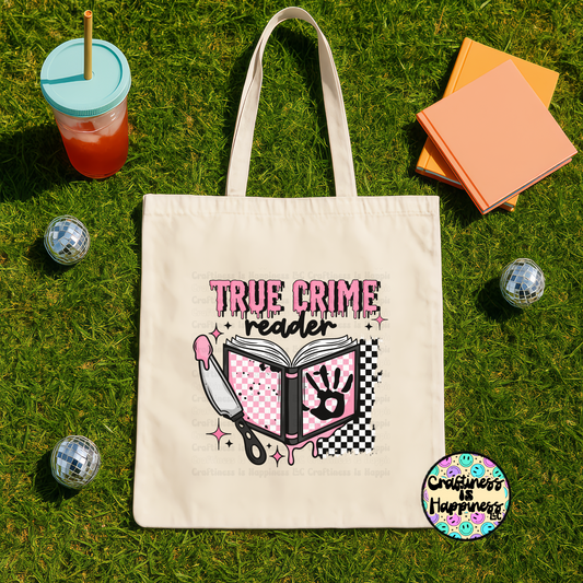 True Crime (Pink) Tote Bag