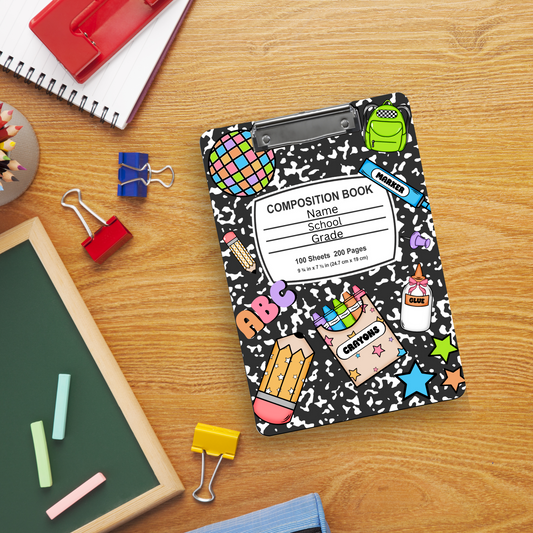 Personalized Teacher Composition Clipboard