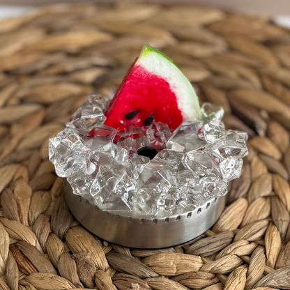 Sangria Tumbler, Faux Ice & Fruit Topper, Summer Drinkware